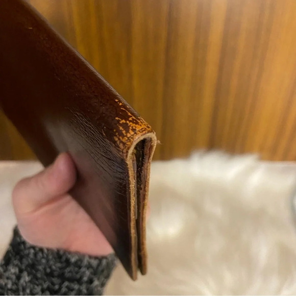 Vintage brown  leather wallet made in England‎ - Picture 10 of 13